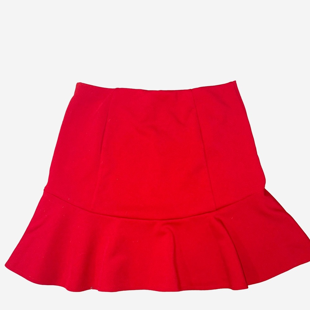 Express Vibrant Red Mini Skirt - Picture 3 of 4